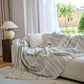 Vintage-Inspired Striped Blankets for Couch Covers Luxury Couch Throw Cover with Timeless Elegance