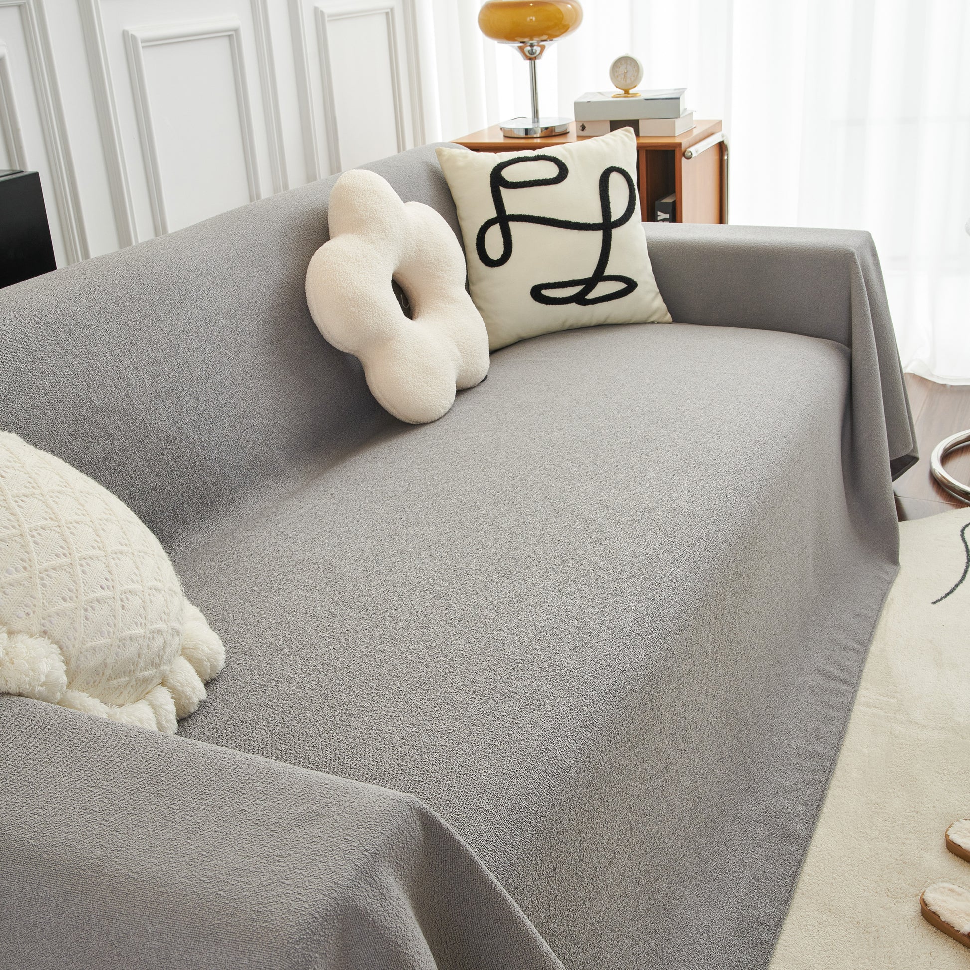 Teddy Sofa Towel, Waterproof, Dustproof Cover, Cozy Throw Blanket and  Stylish Slipcover for Couch