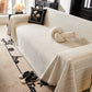 Herringbone Chenille Couch Cover Blanket Soft Durable Throw Sofa Protector with Tassel