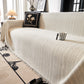 Herringbone Chenille Couch Cover Blanket Soft Durable Throw Sofa Protector with Tassel