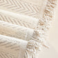 Herringbone Chenille Couch Cover Blanket Soft Durable Throw Sofa Protector with Tassel