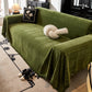 Herringbone Chenille Couch Cover Blanket Soft Durable Throw Sofa Protector with Tassel