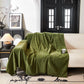 Herringbone Chenille Couch Cover Blanket Soft Durable Throw Sofa Protector with Tassel