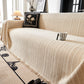 Herringbone Chenille Couch Cover Blanket Soft Durable Throw Sofa Protector with Tassel