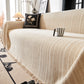 Herringbone Chenille Couch Cover Blanket Soft Durable Throw Sofa Protector with Tassel