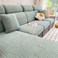 Fleece Fabric Cushion Covers for Sectional Sofas and L-Shaped Couch, Stretch Washable Sofa Seat Covers