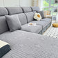 Fleece Fabric Cushion Covers for Sectional Sofas and L-Shaped Couch, Stretch Washable Sofa Seat Covers