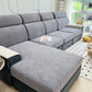 Fleece Fabric Cushion Covers for Sectional Sofas and L-Shaped Couch, Stretch Washable Sofa Seat Covers