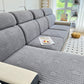 Fleece Fabric Cushion Covers for Sectional Sofas and L-Shaped Couch, Stretch Washable Sofa Seat Covers