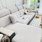 Fleece Fabric Cushion Covers for Sectional Sofas and L-Shaped Couch, Stretch Washable Sofa Seat Covers