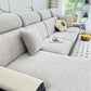 Fleece Fabric Cushion Covers for Sectional Sofas and L-Shaped Couch, Stretch Washable Sofa Seat Covers