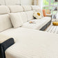 Fleece Fabric Cushion Covers for Sectional Sofas and L-Shaped Couch, Stretch Washable Sofa Seat Covers