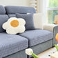 Fleece Fabric Cushion Covers for Sectional Sofas and L-Shaped Couch, Stretch Washable Sofa Seat Covers