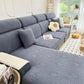 Fleece Fabric Cushion Covers for Sectional Sofas and L-Shaped Couch, Stretch Washable Sofa Seat Covers