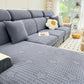 Fleece Fabric Cushion Covers for Sectional Sofas and L-Shaped Couch, Stretch Washable Sofa Seat Covers