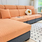 Fleece Fabric Cushion Covers for Sectional Sofas and L-Shaped Couch, Stretch Washable Sofa Seat Covers