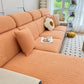 Fleece Fabric Cushion Covers for Sectional Sofas and L-Shaped Couch, Stretch Washable Sofa Seat Covers