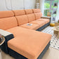 Fleece Fabric Cushion Covers for Sectional Sofas and L-Shaped Couch, Stretch Washable Sofa Seat Covers