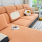 Fleece Fabric Cushion Covers for Sectional Sofas and L-Shaped Couch, Stretch Washable Sofa Seat Covers