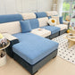 Fleece Fabric Cushion Covers for Sectional Sofas and L-Shaped Couch, Stretch Washable Sofa Seat Covers