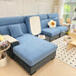 Fleece Fabric Cushion Covers for Sectional Sofas and L-Shaped Couch, Stretch Washable Sofa Seat Covers