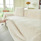 Faux Rabbit Fur Smooth Plush Comfy Couch Covers, Soft Thicked Durable Blankets and Throws for Sofas