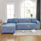 Elastic Washable L-Shaped Sofa Cover, Non-Slip Spandex for 1-5 Seater Sectional Sofa