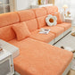 Cozy Plush Coral Fleece Sofa Cushion Slipcovers, Stretch Leaves Cushion Covers, Furniture Slipcovers