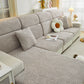 Cozy Plush Coral Fleece Sofa Cushion Slipcovers, Stretch Leaves Cushion Covers, Furniture Slipcovers