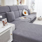 Stretch Sofa Covers with Skirt for Couch Seat and Cushion, Chaise, Sectional, 1/2/3/4 Seater Sofas