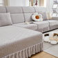 Stretch Sofa Covers with Skirt for Couch Seat and Cushion, Chaise, Sectional, 1/2/3/4 Seater Sofas