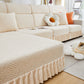 Stretch Sofa Covers with Skirt for Couch Seat and Cushion, Chaise, Sectional, 1/2/3/4 Seater Sofas