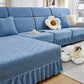 Stretch Sofa Covers with Skirt for Couch Seat and Cushion, Chaise, Sectional, 1/2/3/4 Seater Sofas