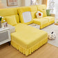 Tailored Sofa Cushion Covers Stretch Couch Seat Covers  with Skirt for Sectional Sofas