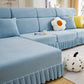 Tailored Sofa Cushion Covers Stretch Couch Seat Covers  with Skirt for Sectional Sofas