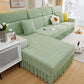 Tailored Sofa Cushion Covers Stretch Couch Seat Covers  with Skirt for Sectional Sofas