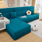 Tailored Sofa Cushion Covers Stretch Couch Seat Covers  with Skirt for Sectional Sofas