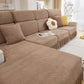 Tailored Sofa Cushion Covers Stretch Couch Seat Covers  with Skirt for Sectional Sofas