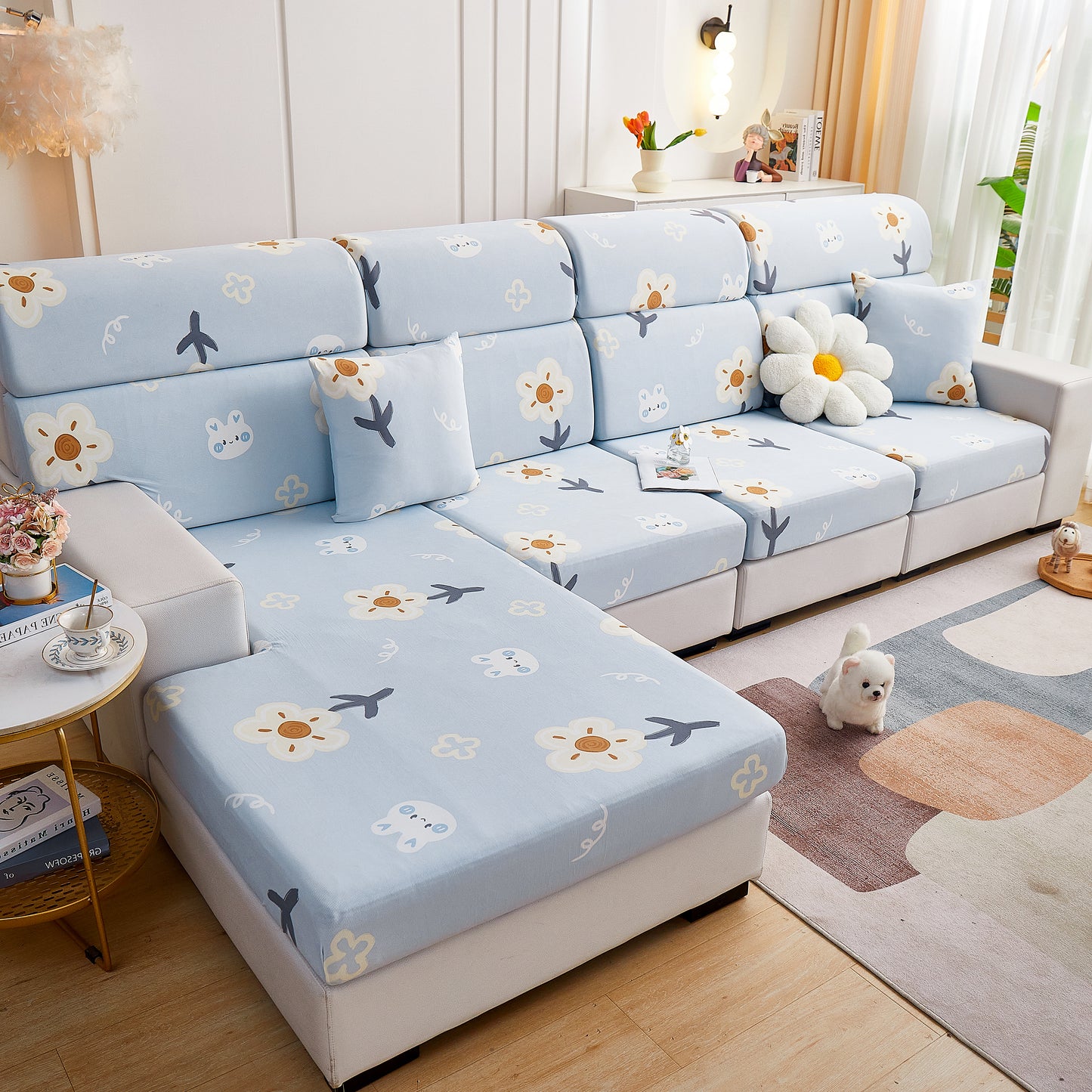 Cooling Stretch and Cover Slipcovers, Printed Furniture Covers, Replacement Covers for Cushions