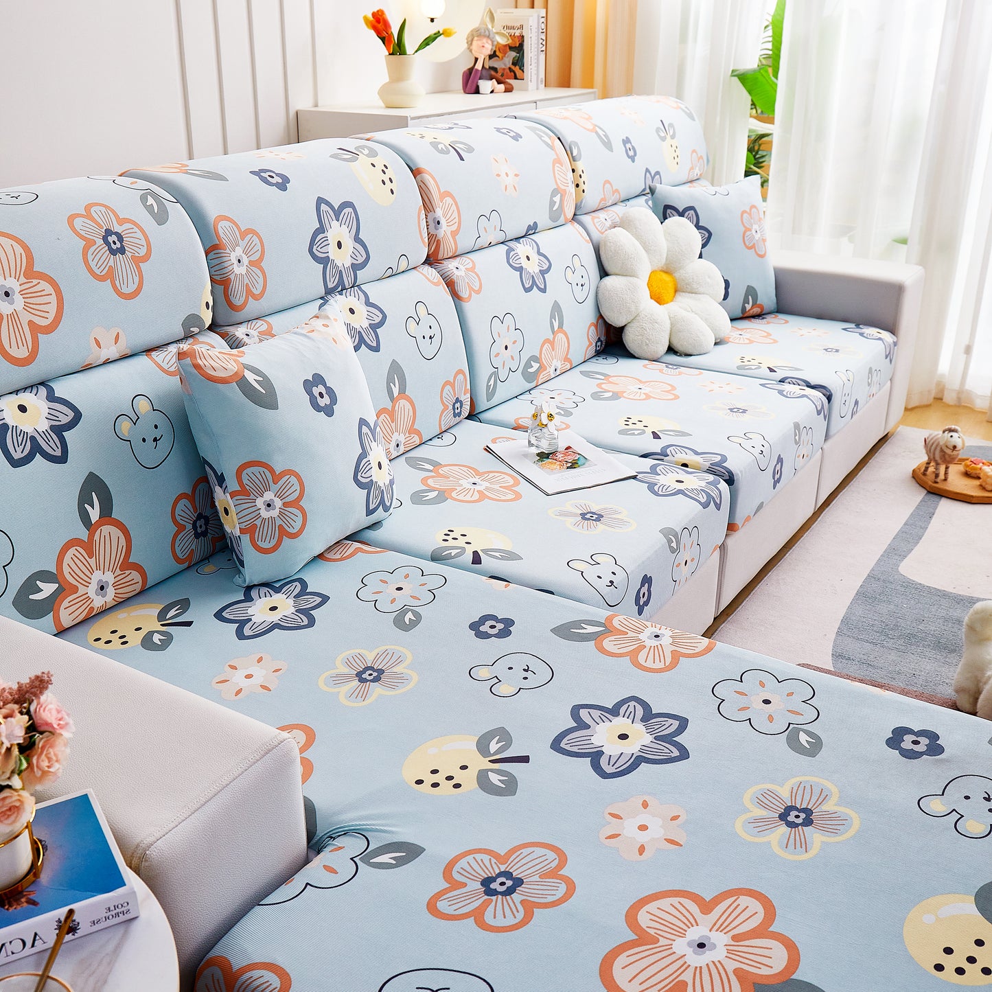 Cooling Stretch and Cover Slipcovers, Printed Furniture Covers, Replacement Covers for Cushions