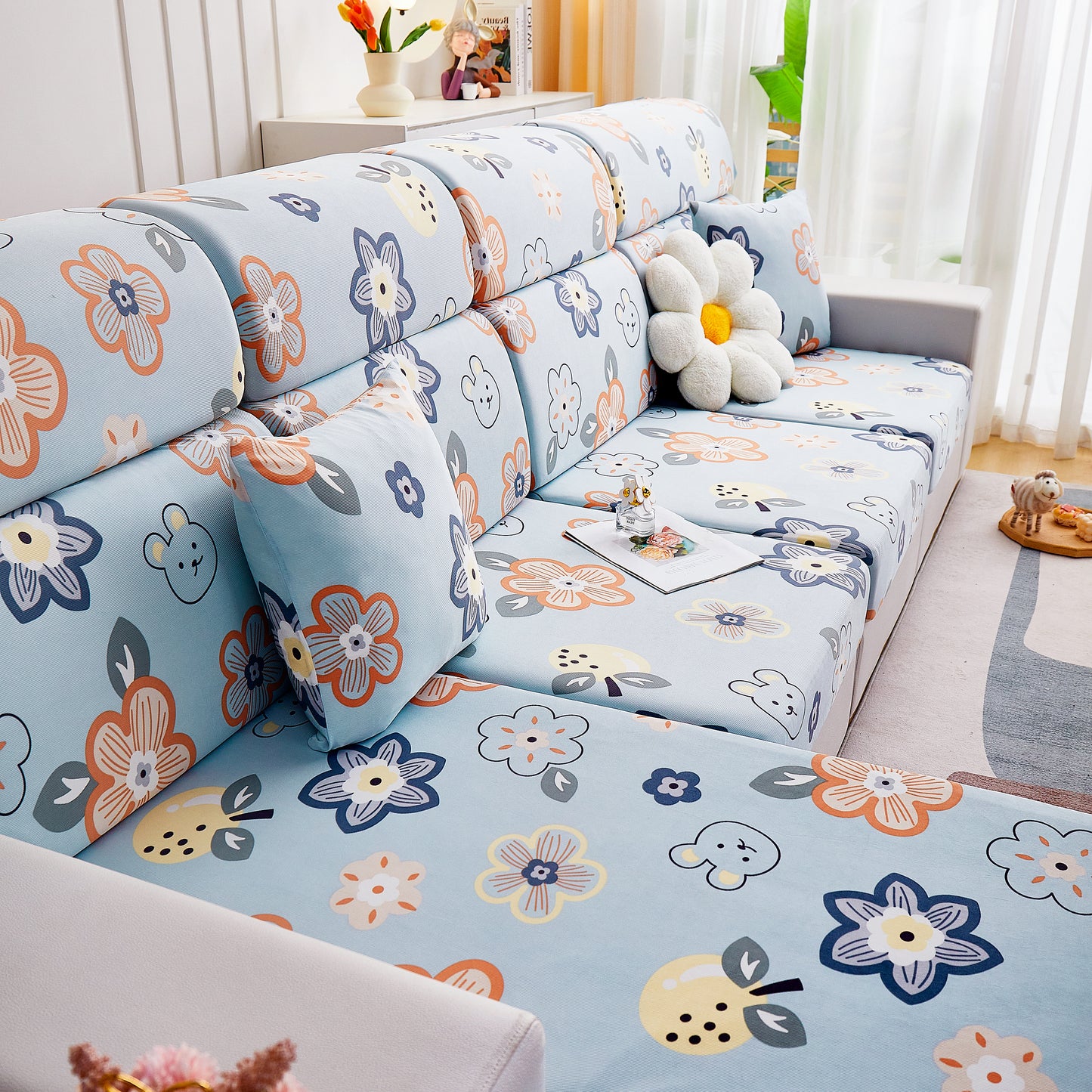 Cooling Stretch and Cover Slipcovers, Printed Furniture Covers, Replacement Covers for Cushions