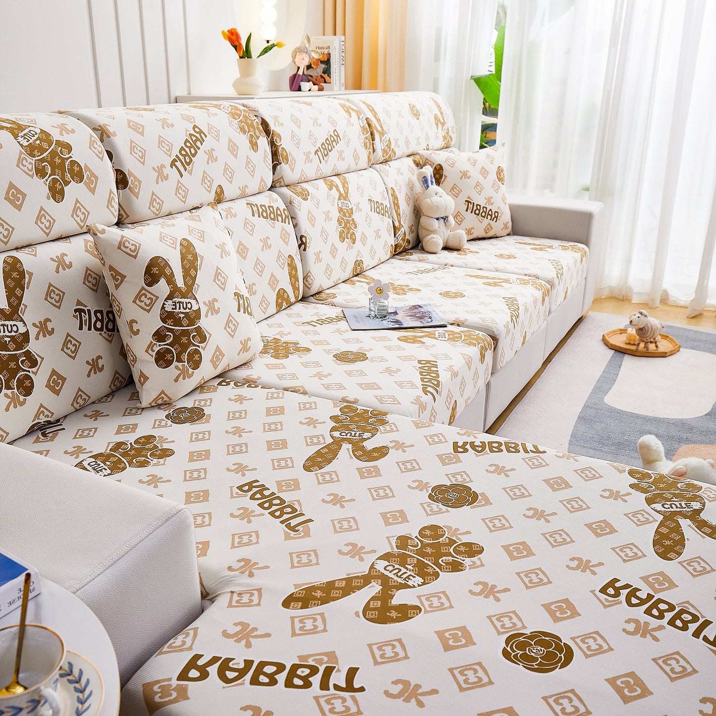 Cooling Stretch and Cover Slipcovers, Printed Furniture Covers, Replacement Covers for Cushions