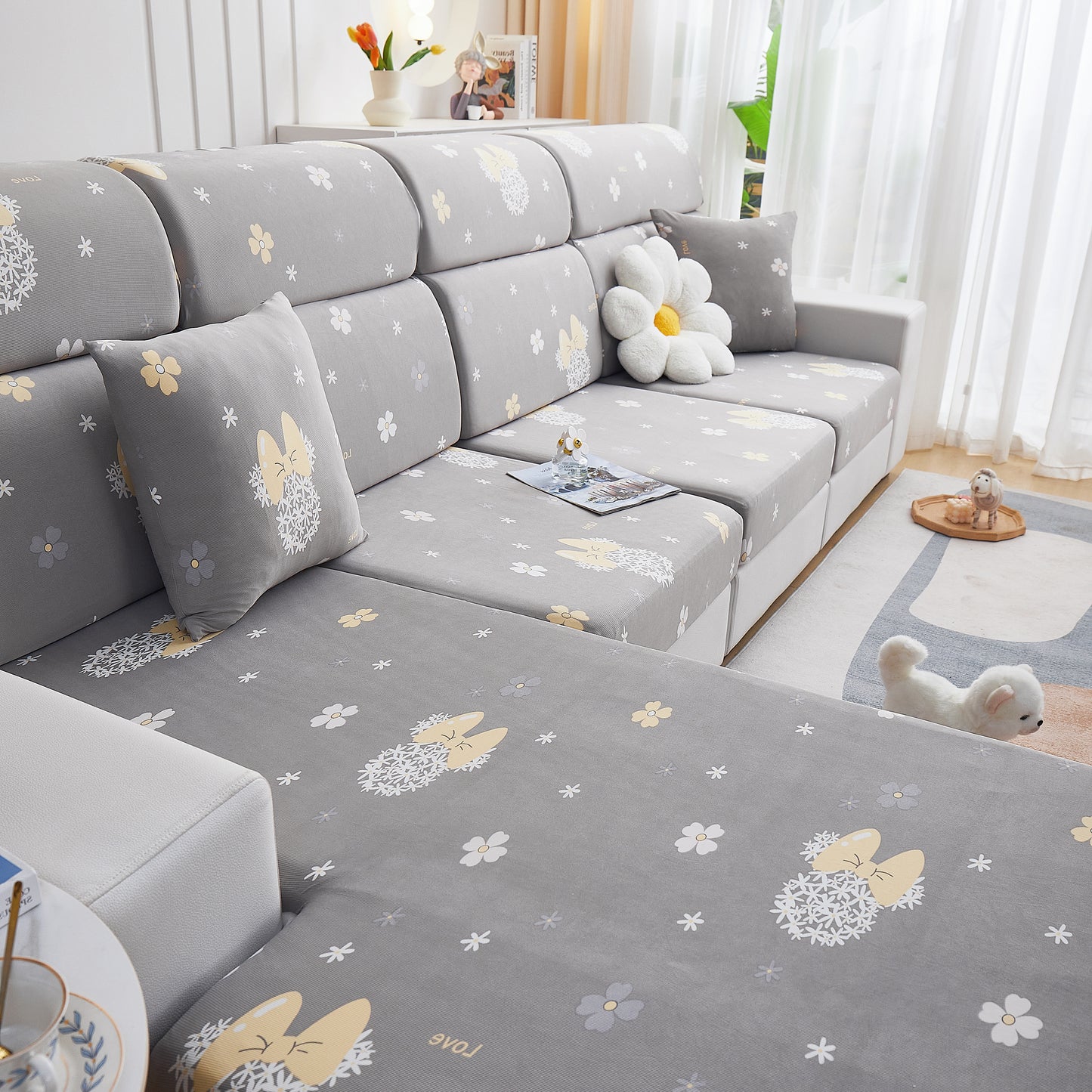 Cooling Stretch and Cover Slipcovers, Printed Furniture Covers, Replacement Covers for Cushions