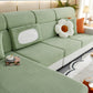 Universal Stretch Sofa Slipcover for L-Shaped Sectional Couch, Chaise, and Separate Cushion Covers