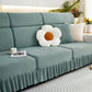 Tailored Sofa Cushion Covers Stretch Couch Seat Covers  with Skirt for Sectional Sofas