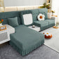 Tailored Sofa Cushion Covers Stretch Couch Seat Covers  with Skirt for Sectional Sofas