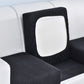 Elastic L-Shaped Sofa Slipcover for Living Room, Velvet Plush Couch Covers for Chaise Longue Seats