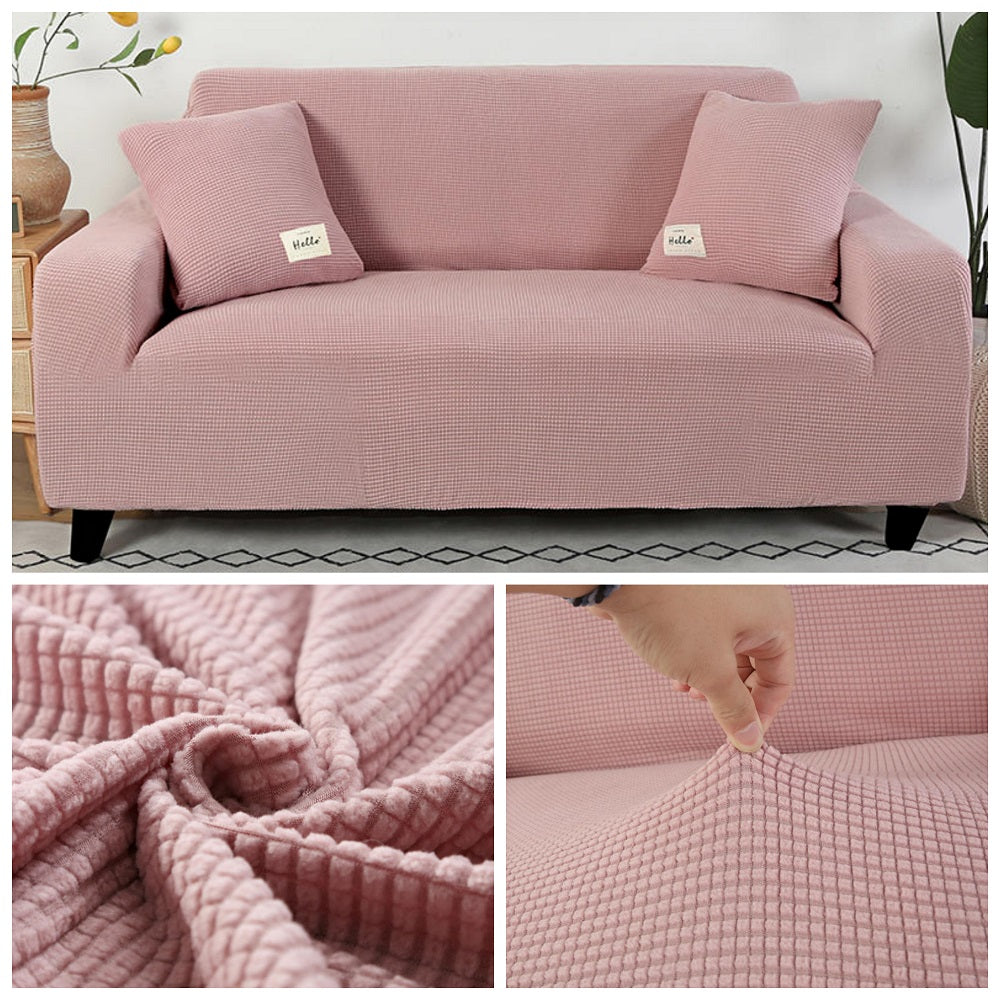 Stretchy, Washable, and Removable Slipcovers for Jacquard Sofa, Chair, and Seat Cushions. Available for 1/2/3/4 Seats