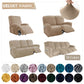 KAS Elastic Recliner Sofa Cover in Velvet Fabric - Fits 1/2/3/4 Seats - Ideal for Lazy Boy Recliner Chairs