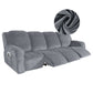 KAS Elastic Recliner Sofa Cover in Velvet Fabric - Fits 1/2/3/4 Seats - Ideal for Lazy Boy Recliner Chairs